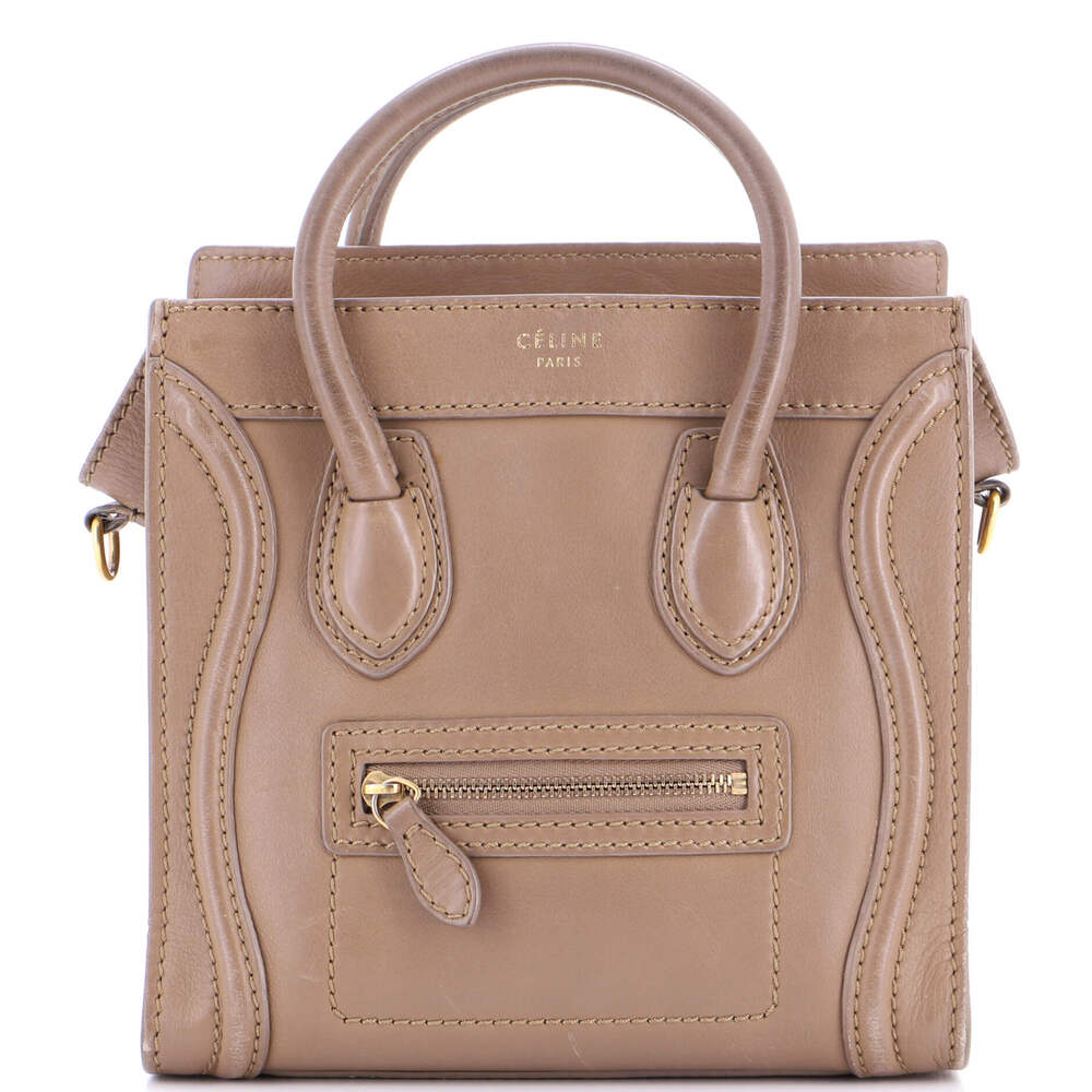 Celine Luggage Bag Smooth Leather Nano #200970C16B